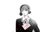男女選択可能！漫画風イラスト描きます 人物の一枚絵、アイコンなど描きます イメージ1