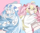 SNSで映える！アイコン・サムネイラスト制作します SNS用アイコン・サムネ・立ち絵など！ イメージ2