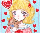 ガーリーレトロかわいい女の子のイラストを書きます LINE、X、Instagram、Youtubeに！ イメージ3