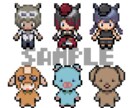 ドット絵のアイコン描きます 自機やオリキャラをドット絵化してSNSのアイコンなどに イメージ2