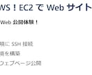 はじめてのAWS！EC2でWebサイト構築教えます 初心者向けあんしんマンツーマン AWS EC2 実践講座 イメージ1