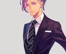 イケメンイラストお描きします 等身高め&ちびキャラ　色気のある男性イラストが得意です！ イメージ7