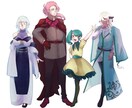 TRPGやゲーム向けの立ち絵の制作をします 鮮やかな厚塗り系の立ち絵！年齢や筋肉量の対応幅広めです！ イメージ2
