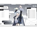 VTuber配信画面デザインをします VTuber様向け 文字を使ったデザインが得意です。 イメージ1