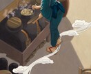 惹き込まれるような書籍用表紙・挿絵を描きます アナログタッチで他とは違った魅力あるイラストを制作します イメージ6
