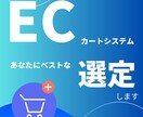 あなたにベストなECカートシステムの選定します ASP、SaaS型、ECパッケージ含めすべてに知見があります イメージ1
