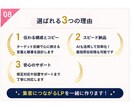 最短即日初稿！スマホ特化のスワイプLPを制作します 最短即日初稿OK／通常3営業日納品／LINE・診断導線に最適 イメージ8