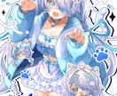 目を引く可愛らしい貴方だけのイラスト描きます 世界観を活かした1枚絵.mvイラスト.アイコンなど.ᐟ イメージ1