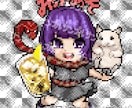 ドット絵でSNS用のアイコン作ります おまけシール風のデフォルメ調です！(プラン①) イメージ1