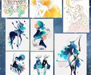 占い・スピ系！おしゃれな星座占いのイラスト描きます SNS発信★12星座、四柱推命、スピリチュアル、血液型など イメージ9