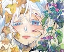 ハガキ大からA4サイズまでイラスト描きます 鮮やかな透明水彩絵の具で世界で一枚のアート作品を イメージ5