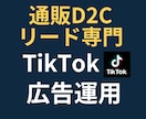 通販・リード専門！TikTok広告運用します 【実績50社超】目標CPA1/2・CV数250%成長！ イメージ1