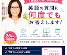 7日間チャットで英語の質問に何度でもお答えします 25年以上の現役塾講師が7日間あなた専用で丁寧にサポート イメージ1