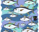 魚や水の生き物イラスト描きます アイコンやサムネに！最短2日で納品可能 イメージ3