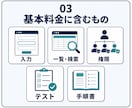 紙・Excel業務をWebシステム化します 転記・確認漏れ・属人化を1業務から減らします イメージ3