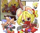 4月末まで特別価格 アイコンやイラスト描きます ビックリマン風シールデザインやアクスタデータなども承ります！ イメージ3