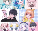 可愛い絵柄のアイコン・ミニキャライラスト描きます キラキラした少女のイラストが得意です。商用利用料込。 イメージ1