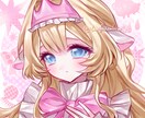 アイコンます 女の子だけ，個人用アイコン、柔らかい雰囲気のイラスト作成 イメージ7