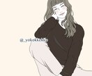 美人！かわいい！アイコン・似顔絵作成します LINE、SNS、ブログ等のおしゃれアイコンに最適 :) イメージ2