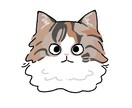 猫ちゃんの似顔絵アイコン描きます アイコンサイズの似顔絵描かせて頂きます！ イメージ1