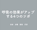 東洋医学を用いた呼吸法でココロを休めます 【4つの呼吸法×4つのツボ押し】で東洋医学アプローチ！ イメージ4