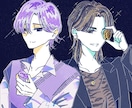 ハッキリ色彩のキャラクターイラスト描きます 丁度いい"可愛い"と"格好いい"イラストをお求めの貴方に！ イメージ1