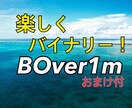 楽しいバイナリーの手法！簡単でどなたでも出来ます BO販売記念！おまけでもうひとつ手法サービスします！ イメージ1