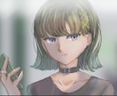 商用利用OK！雰囲気のあるSNS用アイコン描きます 白黒＋差し色の印象的なアイコンいかがですか？ イメージ4