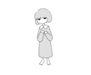 モノクロキュートな女の子描きます 可愛くてシックな女の子をお求めですか? イメージ1