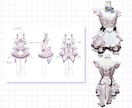 アイドルやコンカフェの衣装デザイン制作します かわいいオリジナル衣装のデザイン提案 イメージ6