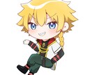 ミニキャラのイラスト描きます 動画やSNS等にご利用ください！ イメージ3
