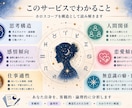 ホロスコープを論理的に分析します 思考構造や人間関係の傾向を読み解きます イメージ2