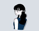 商用可｜大人可愛い後ろ姿のアイコン描きます 髪型・服装カスタマイズOK！ペットやお花と一緒に自分らしさを イメージ8