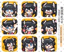 超絶可愛い！ミニキャラのスタンプ＆バッジ制作します ✰ ミーム　✰ 文字　✰お急ぎ対応可能〜 イメージ2