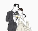 シンプルおしゃれな似顔絵アイコン描きます 【結婚式・SNS用に◎】思い出をイラストに残しませんか？♡ イメージ2