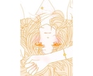 切ない系女子のイラスト描きます iPhoneで一発手描きです。 イメージ1