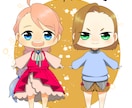 ちびキャラアイコン描かせていただきます キャラクターデザインから依頼者さまちびキャラ化。 イメージ1