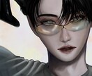 厚塗りでかっこいいイラスト制作します 歌ってみた動画、1枚絵、サムネイル、SNS等のアイコンなどに イメージ2