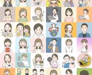 商用可の印象アップ◎可愛い似顔絵描きます ブログやSNSの集客アップに効果的！可愛いゆるっと似顔絵です イメージ9