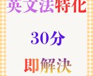持ち込み教材で英文法指導します 英語特化のオンライン家庭教師！英文法を30分で整理・解説 イメージ1
