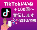 TikTokのいいね数＋100回～集客します 4月30日まで追加で100回集客します！ イメージ1