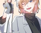 TRPG・ゲーム・動画等！立ち絵制作承ります 綺麗でかっこいい全身立ち絵イラスト制作致します！ イメージ4