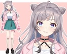 Live2D用のパーツ分け原画制作します キャラデザから立ち絵まで丁寧に制作します イメージ4