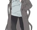 SNS等アイコン・ヘッダーのイラスト描きます 単体キャラクター・ペア画など！ イメージ4