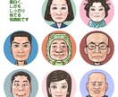 SNSアイコンにピッタリなパステル調似顔を描きます アイコンやお名刺に最適、優しい線で印象的、個性的な似顔絵 イメージ6