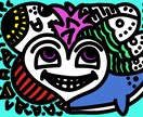 Tシャツやサコッシュ等のデザインとして使えます へんてこデザインでカラフルに可愛い！ イメージ5
