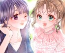 SNSアイコン／立ち絵OK！かわいい一枚絵描きます ふんわり・ガーリーでかわいい雰囲気のイラスト制作いたします イメージ4