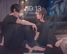 スマホ、iPadなどの背景画像描きます カップルで使いたい方にオススメです！ イメージ4