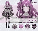 企業並み！女性·男性Vtuberモデル制作します 著作権譲渡！修正無制限！表情８つ！企業並カスタムlive2d イメージ4