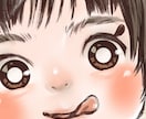 木炭スケッチ風やさしくて暖かいお子様似顔絵描きます プレゼント、お祝い、記念日に。ほんわかかわいいイラスト⭐︎ イメージ5